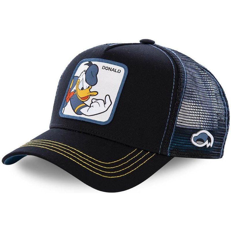 New Brand Anime Donald Duck Black Snapback Cap Cotton Baseball Cap Men Women Hip Hop Dad Hat Trucker Mesh Hat Dropshipping