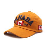 Hatlander brand Canada letter embroidery baseball caps cotton gorra snapback curved dad hat leisure outdoor women men sports cap