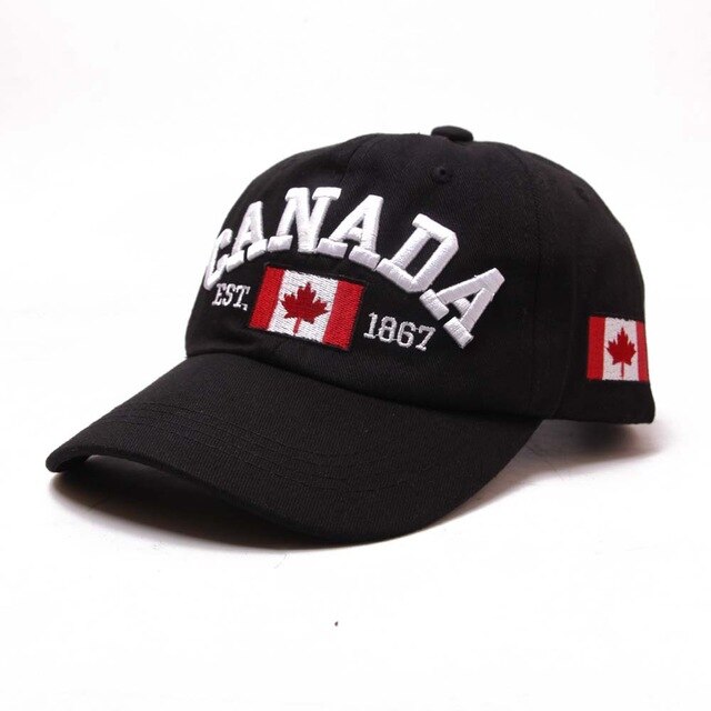 Hatlander brand Canada letter embroidery baseball caps cotton gorra snapback curved dad hat leisure outdoor women men sports cap