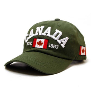 Hatlander brand Canada letter embroidery baseball caps cotton gorra snapback curved dad hat leisure outdoor women men sports cap