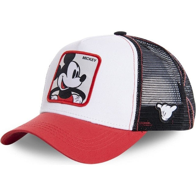 New Brand Anime Donald Duck Black Snapback Cap Cotton Baseball Cap Men Women Hip Hop Dad Hat Trucker Mesh Hat Dropshipping