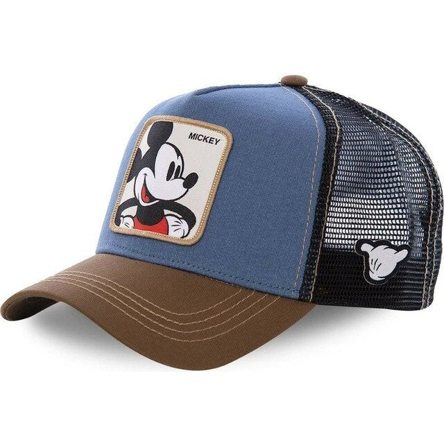 New Brand Anime Donald Duck Black Snapback Cap Cotton Baseball Cap Men Women Hip Hop Dad Hat Trucker Mesh Hat Dropshipping