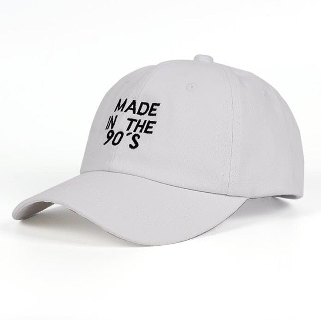 2018 New MADE IN THE 90'S Embroidery Dad Hat 100% Cotton Women Men Fashion Baseball Cap Snapback MADE IN THE 90 S Summer Caps