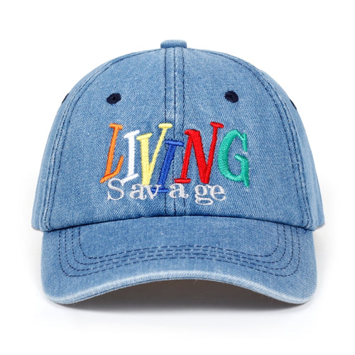 2018 new Brand Letter LIVING savage Snapback Cap Cotton Baseball Cap For Men Women Adjustable Hip Hop Dad Hat Bone Garros