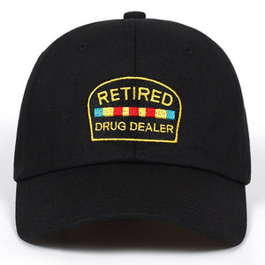 Retired Drug Dealer Hat Dad Hat Cotton Baseball Cap Style Low Profile golf cap hats men women snapback hip hop garros