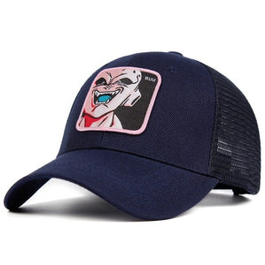 Majin Buu Mesh Hat Dragon Ball Snapback Cotton Baseball Cap Men Women Hip Hop Trucker Dad Hat Summer Dropshipping