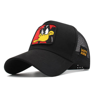 New Animals Donald Duck Embroidery Men's Baseball Cap Women Snapback Hip Hop cap Summer Mesh hat trucker cap Bone gorra dad hat