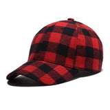 Red Plaid Baseball Cap for Men Summer Ponytail Cotton Caps Women bone Hip Hop Snapback Cap Male multi Colors Dad Hats Adjustable