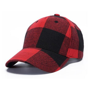 Red Plaid Baseball Cap for Men Summer Ponytail Cotton Caps Women bone Hip Hop Snapback Cap Male multi Colors Dad Hats Adjustable