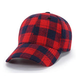 Red Plaid Baseball Cap for Men Summer Ponytail Cotton Caps Women bone Hip Hop Snapback Cap Male multi Colors Dad Hats Adjustable