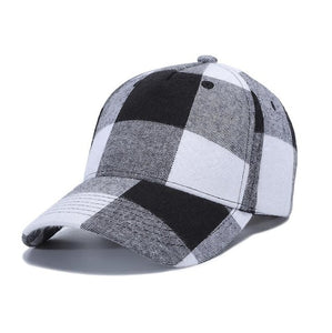 Red Plaid Baseball Cap for Men Summer Ponytail Cotton Caps Women bone Hip Hop Snapback Cap Male multi Colors Dad Hats Adjustable