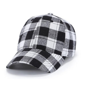 Red Plaid Baseball Cap for Men Summer Ponytail Cotton Caps Women bone Hip Hop Snapback Cap Male multi Colors Dad Hats Adjustable